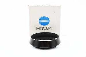 ★極上美品★ MINOLTA M-ROKKOR 28mm F2.8 ミノルタ 純正 レンズフード Leitz LEICA CLE用 元箱付 #1689