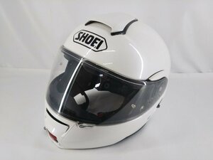 現状品/SHOEI システムヘルメットNEOTEC ホワイト サイズL 2015年製 ショウエイ ネオテック バイク用