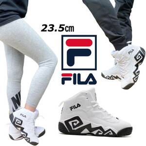 ☆正規品新品☆FILA MASHBURN MB フィラ シューズ スニーカー FHE102 マッシュバーン バスケットシューズ ハイカット ホワイト JP23.5cm