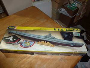 大型キット☆1/180　USS ライオンフィッシュ　アメリカ海軍潜水艦　レベル Revell　