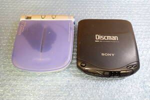 E1584# 動作未確認 SONY D-131 Discman ソニー ディスクマン ポータブル Kenwood DPC-X517 CDプレーヤー 2台まとめて