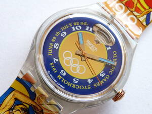 未使用 スウォッチ Swatch 1995年オートマチック スウォッチ Stockholm1912 品番SAZ103