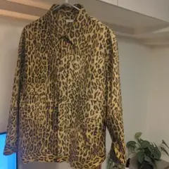 OP-457 OVERSIZED TRACKER JACKET LEOPARD