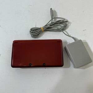 動作確認/初期化済み Nintendo 3DS ワインレッド ニンテンドー3DS CTR-001 充電アダプター付 任天堂【送料無料】AAC1015小9005/1107