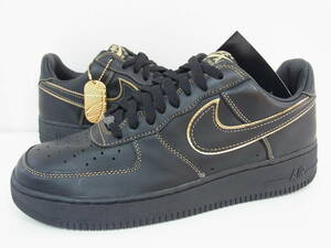 国内新品 2005 NIKE AIR FORCE 1 BLACK METALLIC GOLD AF1 ナイキ エア フォース ブラック メタリック ゴールド 黒金 28.5cm US10.5