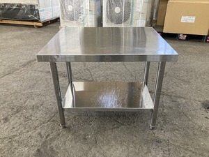 N-148　業務用　ステンレス　作業台 調理台 幅720×奥行600×高さ620mm 厨房用品 飲食店 店舗