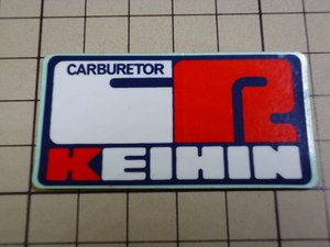 【小さめ】 純正品 KEIHIN CR CARBURETOR ステッカー 当時物 です(56×29mm) 京浜 ケーヒン CR キャブレター