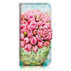 Galaxy S8 S8 Plus S8+ 薔薇 バラ 花柄 フラワー スマホケース 充電ケーブル フィルム付