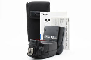 美品 CANON 580EX II SPEEDLIGHT 取扱説明書・専用ポーチ付き キヤノン スピードライト ストロボ A248