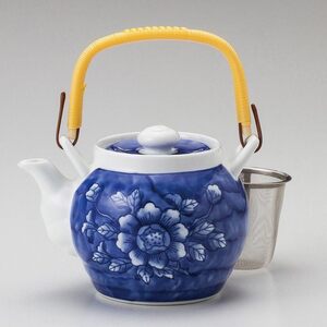 ＫＴ美濃焼！ ☆ダミ牡丹土瓶１０００ｃｃ☆ キ396-308 新品 紅茶 煎茶 お茶 ポット 土瓶 鉄瓶 やかん 茶器 ギフト