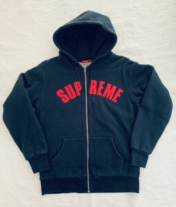 【送料無料】SUPREME　シュプリーム　アーチロゴ　裏地サーマル　パーカ　Arc Logo Thermal Zip Hoodie　サイズM MADE IN CANADA