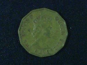 1959 Nigerian 3 / 1 Pence coin (COIN22V)