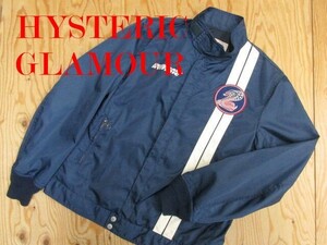 ★ヒステリックグラマー HYSTERIC GLAMOUR★メンズ バックプリント ナイロンレーシングジャケット★R61117036A