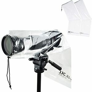 JJC 2枚入 カメラレインコート カメラ用 レインカバー レンズ 長さ45cm 適用 Canon EOS Kiss M2 M X10i x1