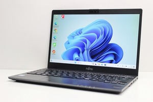 ノートパソコン Windows11 WPS office搭載 中古 富士通 LIFEBOOK U938 第8世代 Core i5 メモリ8GB SSD128GB カメラ 薄型 軽量 約799g