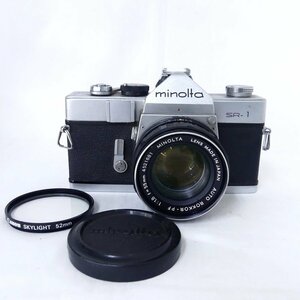 minolta ミノルタ SR-1 + AUTO ROKKOR-PF 55mm F1.8 フィルムカメラ 空シャッターOK 現状 USED /2405C