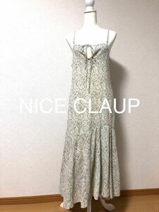 NICE CLAUP ナイスクラップ　花柄　キャミワンピース