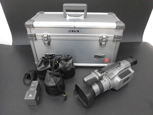 [ZEROnet]Σジャンク　映像機器 ソニー 業務用デジタルビデオカメラ DCR-VX1000 動作未確認 テレコンレンズ3個 ハードケース付きΣK701-05