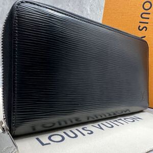 【極美品】ルイヴィトン LOUIS VUITTON オーガナイザー 長財布 ラウンドファスナー エピ レザー 黒 ブラック メンズ ビジネス M63852