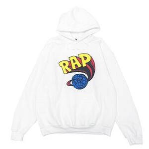 スチャダラパー　ロゴフーディー　サイズM　ホワイト　パーカー　タワレコ　Hoodie White M ユニセックス プルオーバー トップス