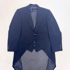 メンズ　モーニング　中古　上下ベスト　3点セット　A3サイズ　結婚式　撮影衣装　MensSuits008