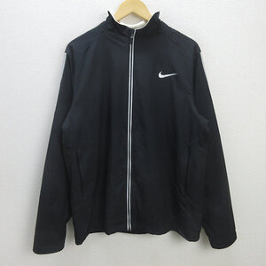 D■ナイキ/NIKE フルジップトレーニングウェア JKT【XL】黒/MENS/44【中古】