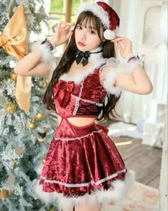 Malymoon 　マリームーン　サイドカットサンタ　クリスマスコスプレ