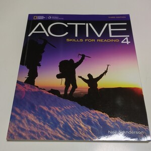 Active Skills for Reading 4 (Third Edition) アクティブ スキルズフォー リーディング Ⅳ 3版 中古 英語授業 教科書 ISBN: 9781133308096