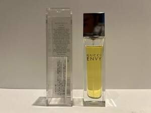 【OMO457YB】GUCCI グッチ ENVY エンヴィ Eau de Toilette オードトワレ EDT 香水 フレグランス 30ml ケース有 中古 長期保管品 残量約8割