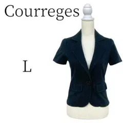 Courreges クレージュ ブラック テーラードジャケット カジュアル L