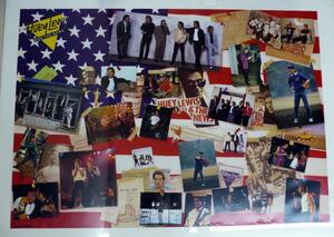 ★ 81888 ポスター HUEY LEWIS ＆ THE NEWS W59.5ｘ84cm 展示品 D★*