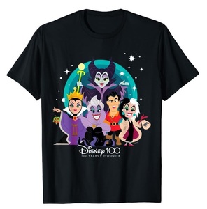 ディズニー ★ ヴィランズ １００周年記念 黒 Ｔシャツ 2XL 