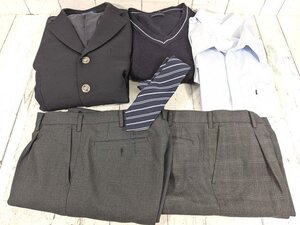 10og524/衣類■中央大学附属横浜高等学校■男子学生服 ブレザー制服 180A 上下セット・ネクタイ【h15】