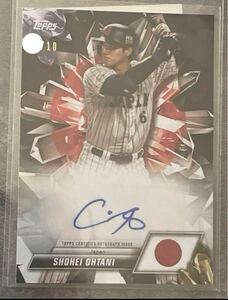 ★世界限定10枚★2023 Topps World Baseball Classic INTERNATIONAL GEMS Shohei Ohtani AUTO 大谷翔平 直筆サインカード WBC 侍JAPAN