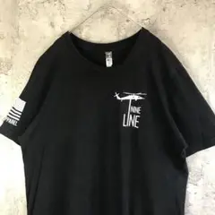 Q677古着　Tシャツ   ブラック　バックプリント　90s Y2K