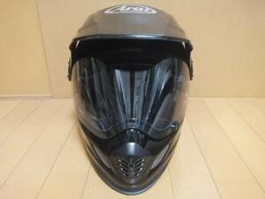 中古 Arai アライ ツアークロスⅡ TOUR CROSS2 グラスブラック サイズXL(61・62cm) オフロード・ツアラー フルフェイスヘルメット