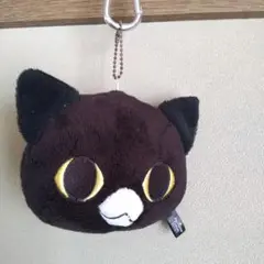 黒猫のぬいぐるみストラップ