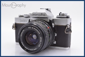 ★特別特価★ ミノルタ MINOLTA XD + MD W.ROKKOR 28mm F2.8 ミノルタSR用(MF) 同梱可 #sh775