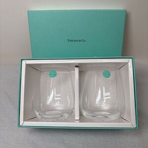 ★大阪/店舗受け取り可★未使用 TIFFANY＆Co．ペア グラス 2個 セット ティファニー ブランド 洋食器 ガラス 硝子 コップ タンブラー★