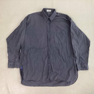 ■90s ISSEY MIYAKE COTTON LABEL イッセイミヤケ コットンレーベル 長袖シャツ コットン 綿 日本製 メンズ サイズ2 グレー系/0.28kg■