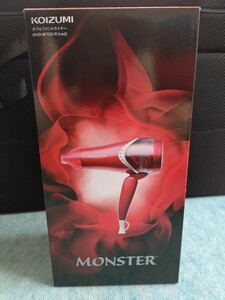 【新品、未使用】KOIZUMI ヘアドライヤー ダブルファンドライヤー 『MONSTER』マイナスイオン 大風量