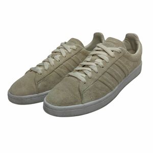 J396 adidas アディダス CAMPUS キャンパス メンズ ローカットスニーカー US9 27cm ベージュ スエード