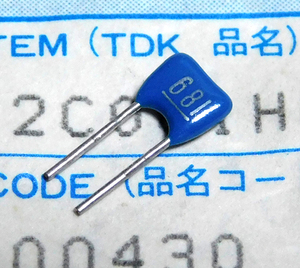 TDK FD12C 積層セラミックコンデンサ (50V/680pF)[20個組].KU32