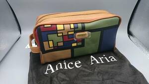 ANICE ARIA アニスアリア 皮革 セカンドバッグ メンズバッグ カラフル 保存袋 