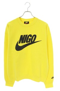 ナイキ NIKE NIGO FV5941-735/NRG Crew Fleece サイズ:M ロゴクルーネックスウェット 中古 HJ12