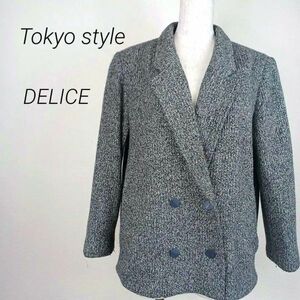 Tokyo style 東京スタイル　DELICE　ツイード　テーラード　ダブル