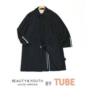 ＜TUBE＞（チューブ）×　B&Yユナイテッドアローズ　日本製　スプリングコート sizeL 日本製　定価52.800円　　TUBE SLEEVE ZIP COAT　