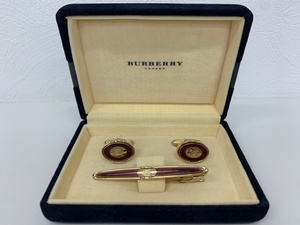 BURBERRY LONDON バーバリーロンドン ネクタイピン カフス セット 【中古】 GIY48604