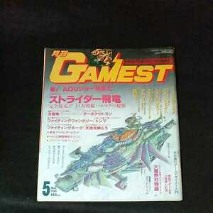 ☆GAMEST　ゲーメスト　VIDEO GAME MAGAZINE　1989/5月号　No.5　ストライダー飛竜　ファイティングホーク
