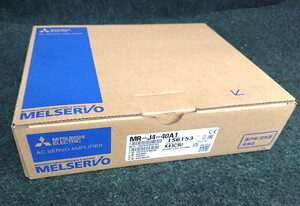 未使用 三菱 ACサーボ MELSERVO-J4シリーズ サーボアンプ 汎用インタフェース 単相AC100V-120V 50/60Hz MR-J4-40A1